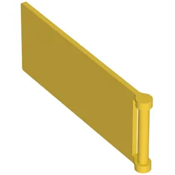 Flag 7 x 3 with Rod / Yellow