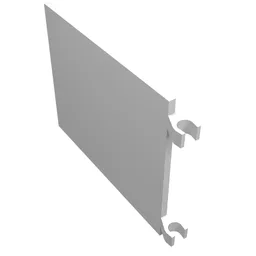 Flag 6 x 4 with O-Clips / White