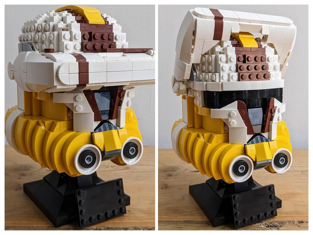 Lego Phase 2 Commander Bly Helmet (Rex Mod)