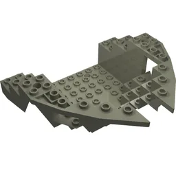 Boat Hull Section, Small Bow 12 x 12 x 5 1/3, Top / Dark Gray