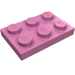 Plate 2 x 3 / Dark Pink