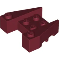 Brick Wedged 3 x 4 [Stud Notches] / Dark Red
