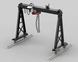 Small workshop crane
