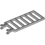 Bar 7 x 3 with Double Clips (Ladder) [Straight Clips] / Light Bluish Gray