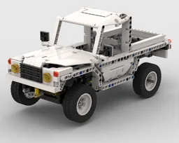 Oldschool 4x4 offroad vehicle