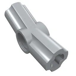 Technic Axle and Pin Connector Angled #3 - 157.5° / Light Bluish Gray