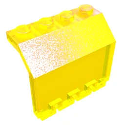 Hinge Panel 2 x 4 x 3 1/3 / Trans-Neon Green