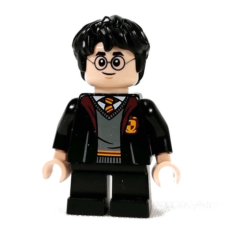 Lego Harry Potter, Gryffindor Robes Open, Short Legs (3626c Head)