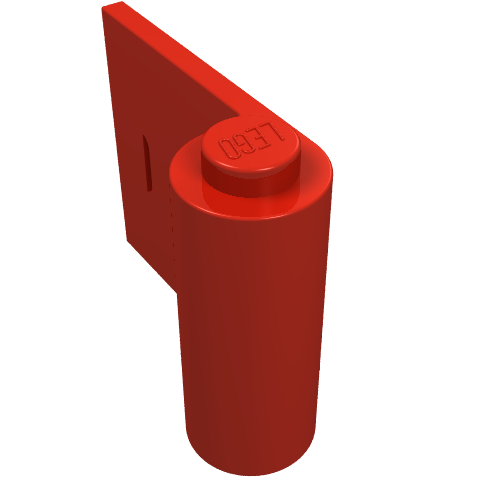 Lego Door 1 x 3 x 2 Left / Red