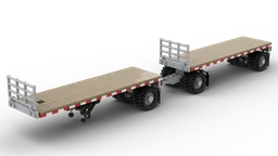 Double Flatbed Trailers