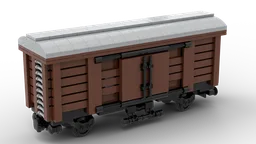 LEGO Train - Wagon à bestiaux - Cattle Car - MOC