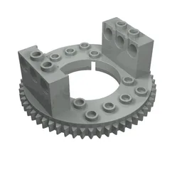 Technic Turntable Large Type 1 Top, 56 Tooth / Light Gray