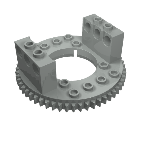 Lego Technic Turntable Large Type 1 Top, 56 Tooth / Light Gray
