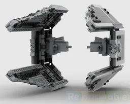 Modular TIE Interceptor wings for Set# 75395 (improved)