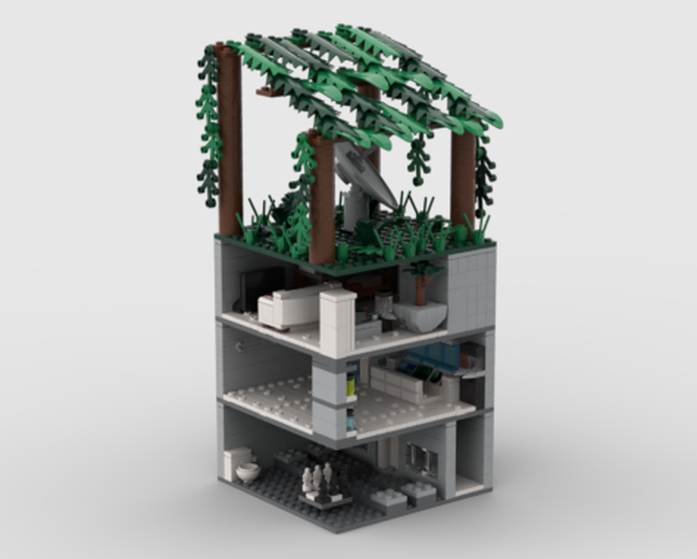 Lego Modular Forest Military Base