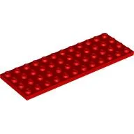 Plate 4 x 12 / Red
