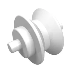 Wheel Centre Small with Stub Axles (Pulley Wheel) / White