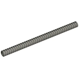 Hose, Ribbed 7mm D. 13L / 10.4cm / Pearl Dark Gray