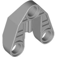 Lego Technic Connector Block 3 x 3 Triangular with Axle, and Pin Hole / Light Bluish Gray
