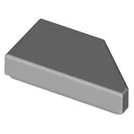 Tile 1 x 2 with Stud Notch Left / Light Bluish Gray