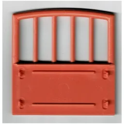 Scala, Baby Crib Footboard 1 x 7 x 6 / Salmon