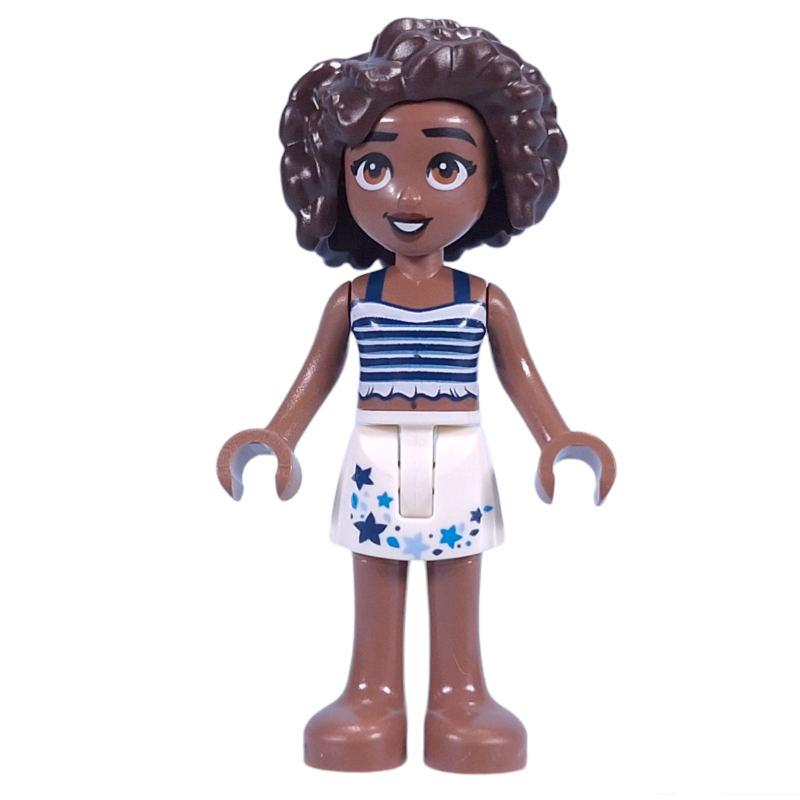 Lego Aliya - White/Dark Blue Top, White Skirt