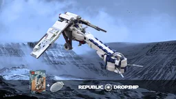 Republic Dropship - Mod from 75379 - only 1 extra windshield is needed