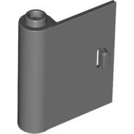 Lego Door 1 x 3 x 3 Left - Open Between Top and Bottom Hinge / Dark Bluish Gray