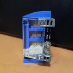 Blue vending machine