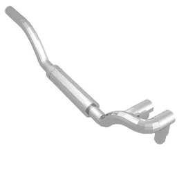 Exhaust Pipe Twin Inlet 11L Right / Chrome Silver