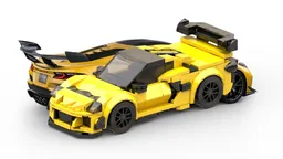 Chevrolet Corvette ZR1 C8 (6 stud wide "old Speed Chamions" scale)