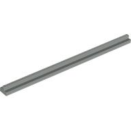 Lego Vehicle Track, Train, Slotted Rail Straight / Light Gray