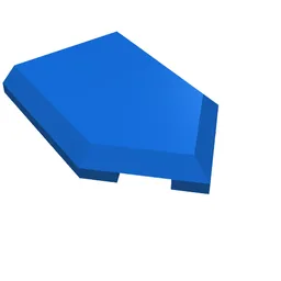 Tile Special 2 x 3 Pentagonal / Blue