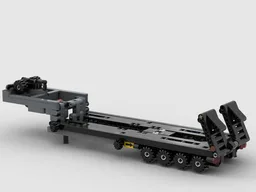 Low bed semi-trailer