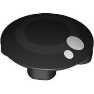 Plate Round 2 x 2 with Rounded Bottom with Dark Bluish Grey Circle, White Dots (Eye) Print