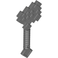 Lego Weapon Axe Blocky / Dark Bluish Gray