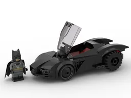 Minifigure Scale Batmobile