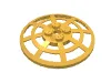Dish 6 x 6 Inverted, Radar / Webbed [Anti-studs at 90°] / Bright Light Orange