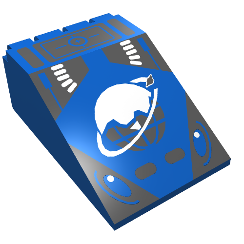 Lego Windscreen 6 x 4 x 2 Canopy with Ice Planet Logo Print