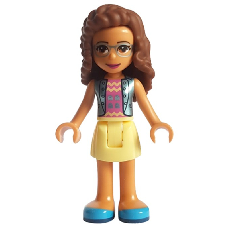 Lego Olivia - Medium Blue Jacket, Bright Light Yellow Skirt