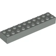 Brick 2 x 10 / Light Gray