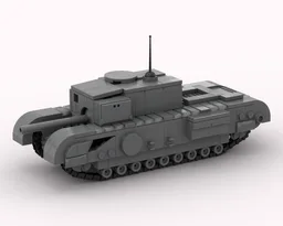 LEGO ww2 Churchill Gun Carrier (GC) 1:45 scale