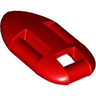 Lego Equipment Lifeguard Float, Hollow Back / Red
