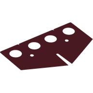 Lego Hipwear Skirt, Triangular Point with Center Slot / Dark Red