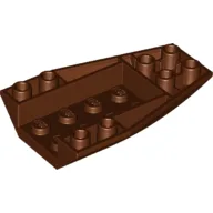 Brick Wedged, Curved Inverted 6 x 4 / Reddish Brown