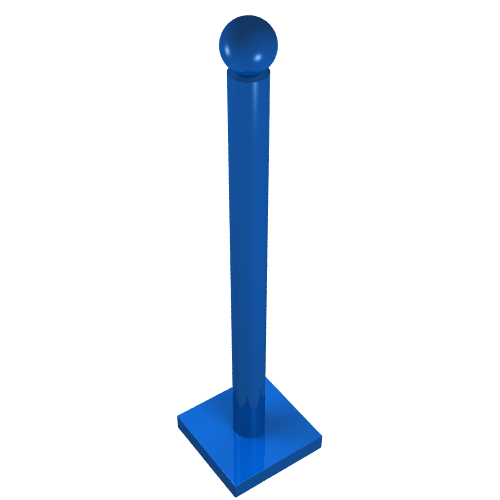 Lego Belville Umbrella Stand with Square Base / Blue
