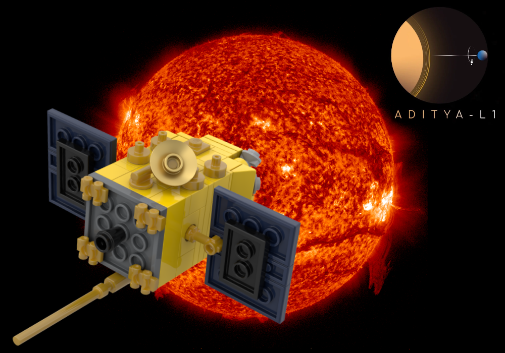 Lego Aditya-L1 Spacecraft