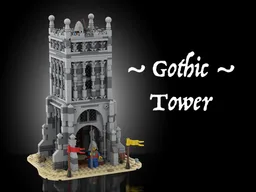 Gothic Tower - Medieval Village Diorama
