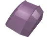 Brick Curved 2 x 2 with Lip, No Studs / Sand Purple