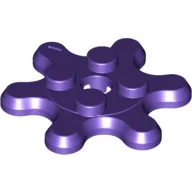 Plate Special 2 x 2 Splat Gear, 6 Teeth / Dark Purple